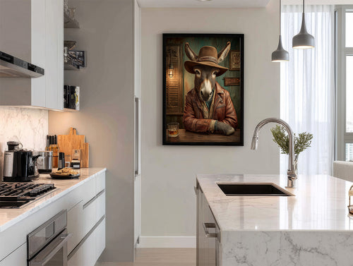 Cowboy Donkey Digital Download Wall Art