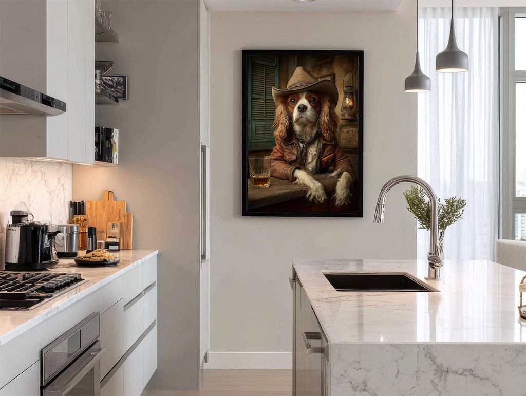 Cowboy King Charles Digital Download Wall Art