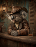 Cowboy Koala Digital Download Wall Art