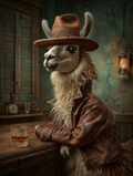 Cowboy Llama Digital Download Wall Art