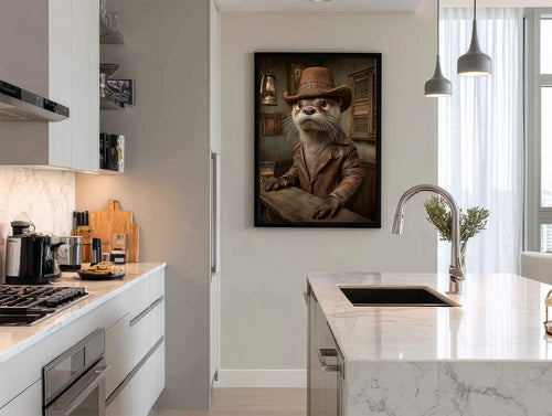 Cowboy Otter Digital Download Wall Art