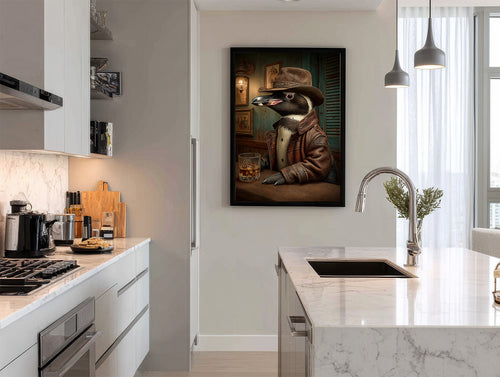 Cowboy Penguin Digital Download Wall Art