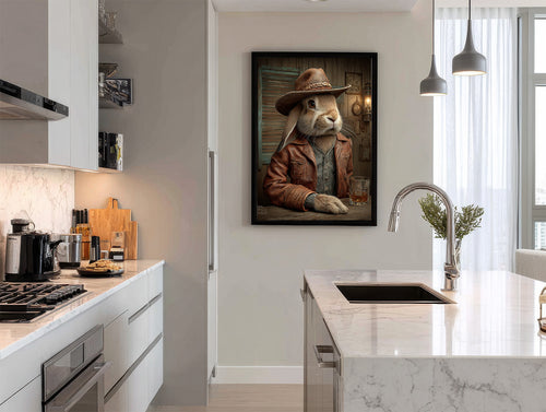 Cowboy Rabbit Digital Download Wall Art