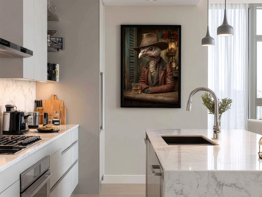 Cowboy Turkey Digital Download Wall Art