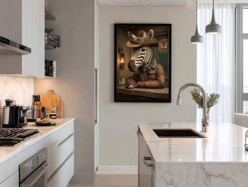 Cowboy Zebra Digital Download Wall Art