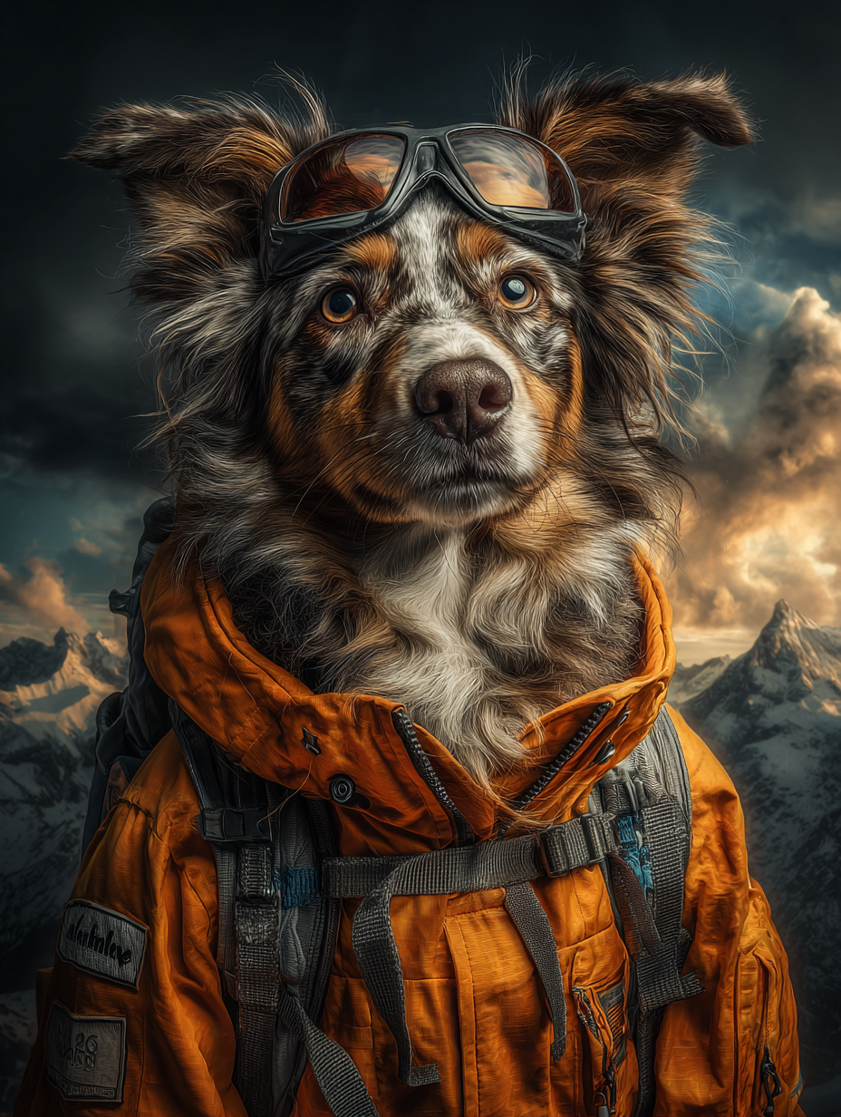 Explorer Australian Shepherd Digital Download Wall Art