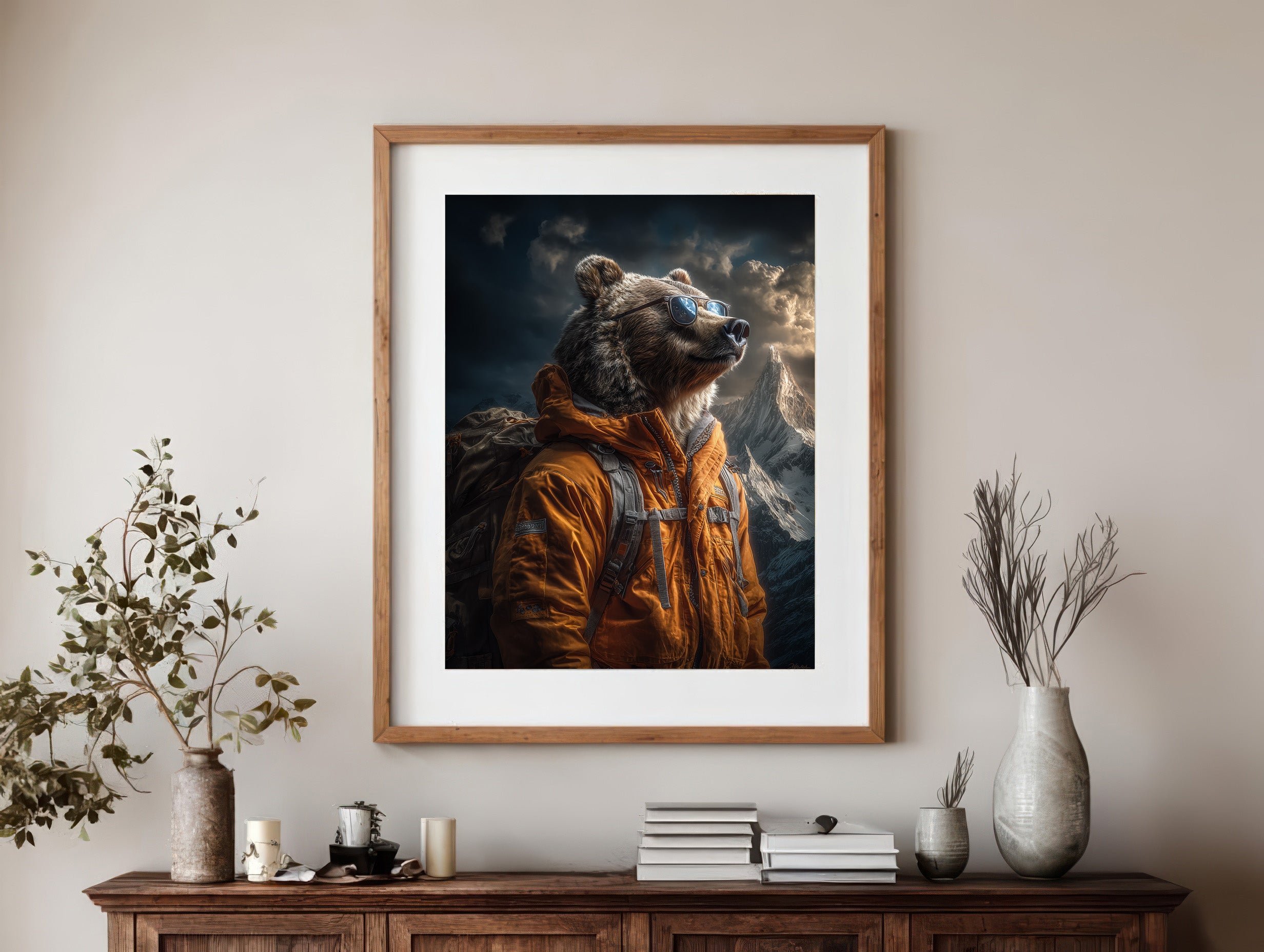Explorer Bear Digital Download Wall Art