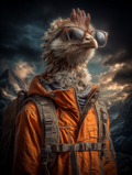 Explorer Chicken Digital Download Wall Art