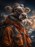 Explorer Cow Digital Download Wall Art