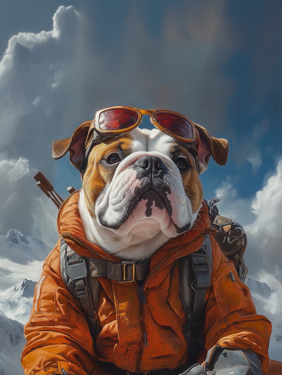 Explorer English Bulldog Digital Download Wall Art