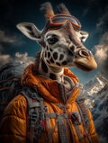 Explorer Giraffe Digital Download Wall Art