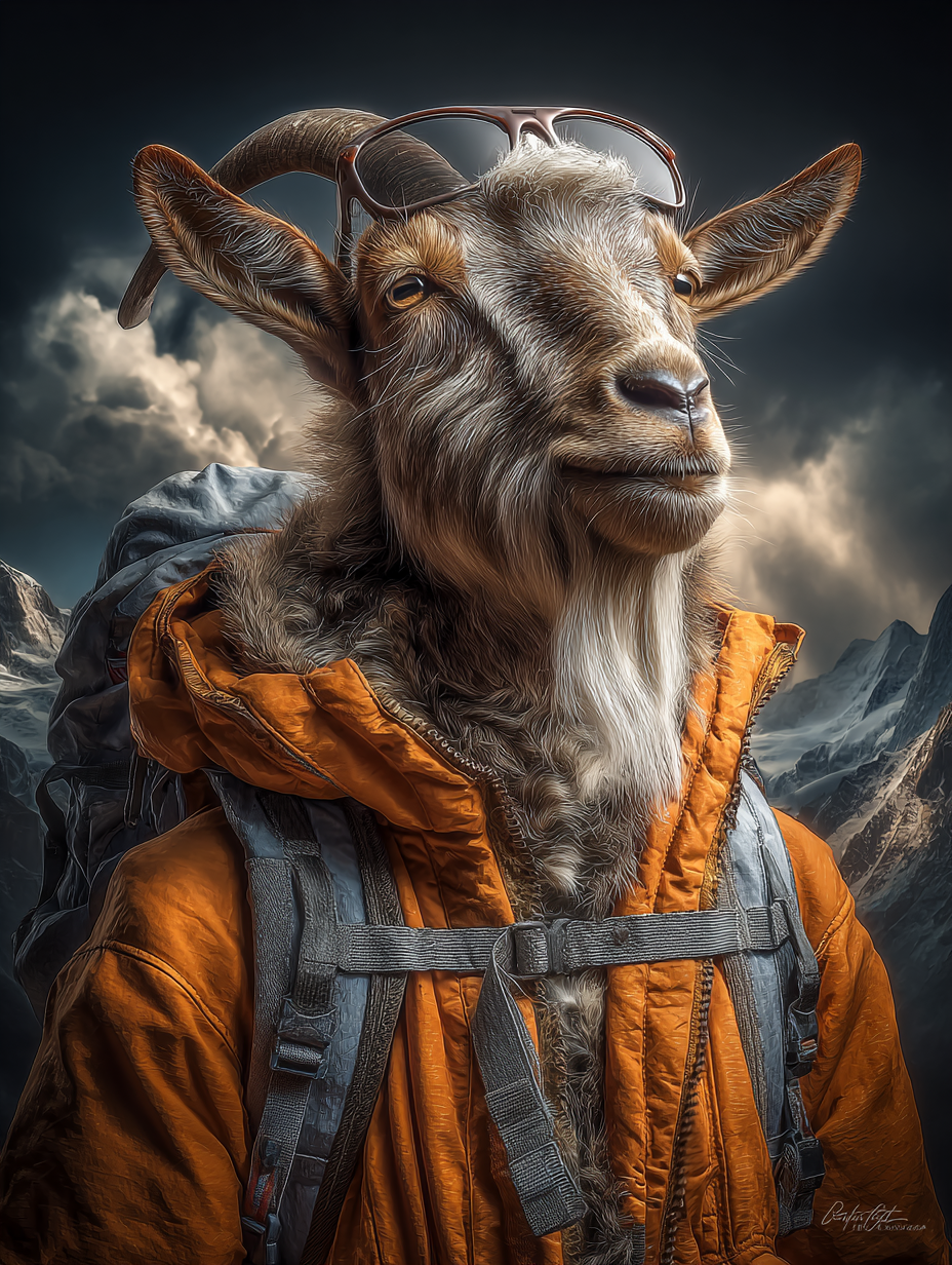 Explorer Goat Digital Download Wall Art
