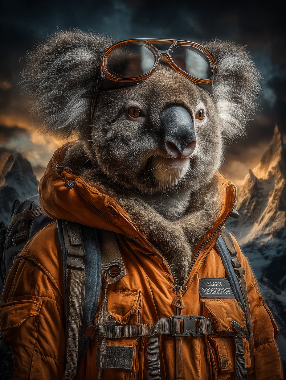 Explorer Koala Digital Download Wall Art