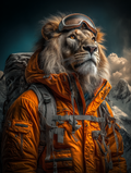 Explorer Lion Digital Download Wall Art