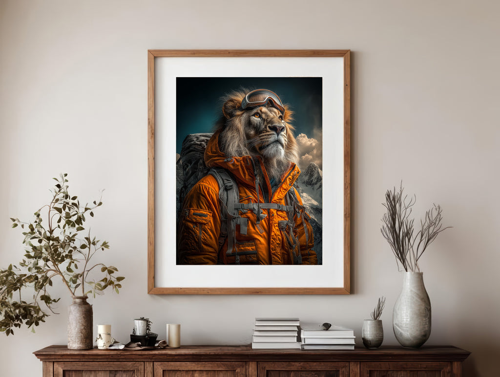 Explorer Lion Digital Download Wall Art