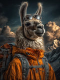Explorer Llama Digital Download Wall Art