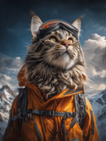 Explorer Maine Coon Cat Digital Download Wall Art