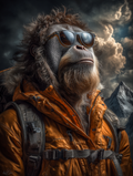 Explorer Orangutan Digital Download Wall Art