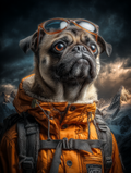Explorer Pug Digital Download Wall Art