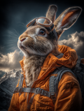 Explorer Rabbit Digital Download Wall Art