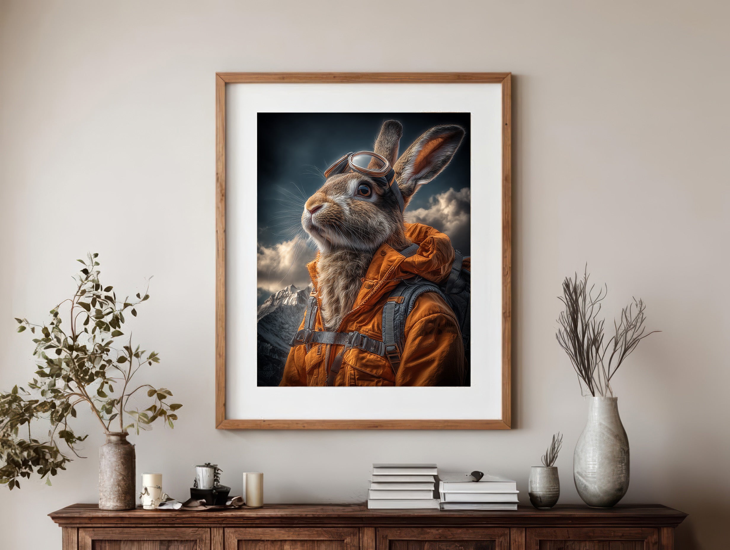Explorer Rabbit Digital Download Wall Art