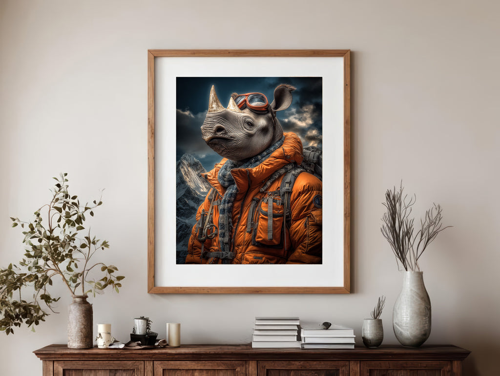 Explorer Rhinoceros Digital Download Wall Art