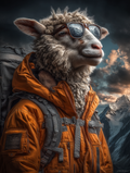 Explorer Sheep Digital Download Wall Art