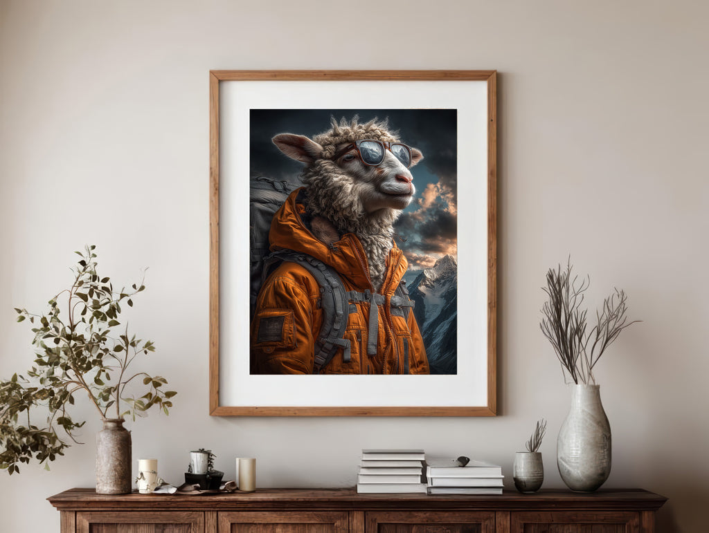 Explorer Sheep Digital Download Wall Art