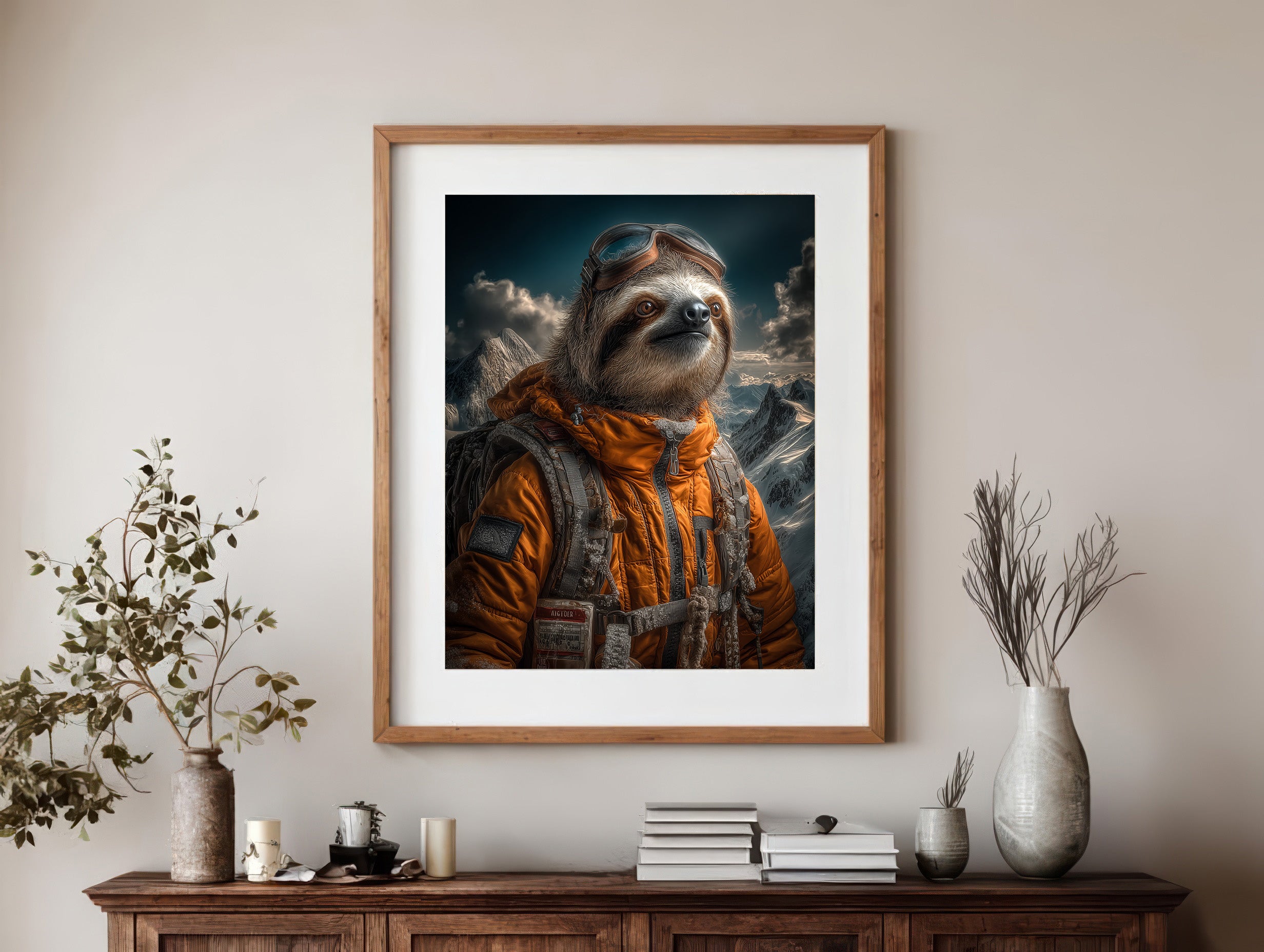 Explorer Sloth Digital Download Wall Art