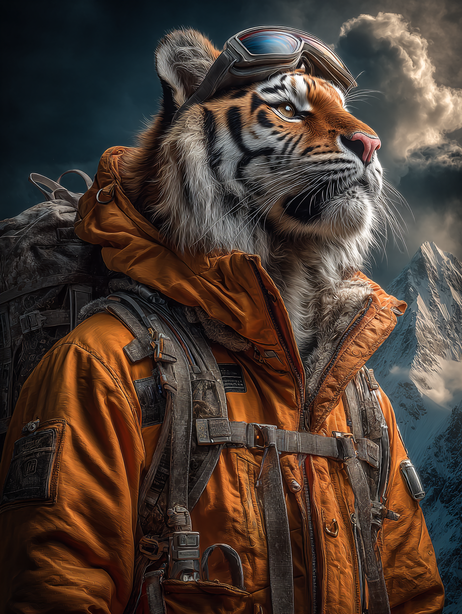 Explorer Tiger Digital Download Wall Art