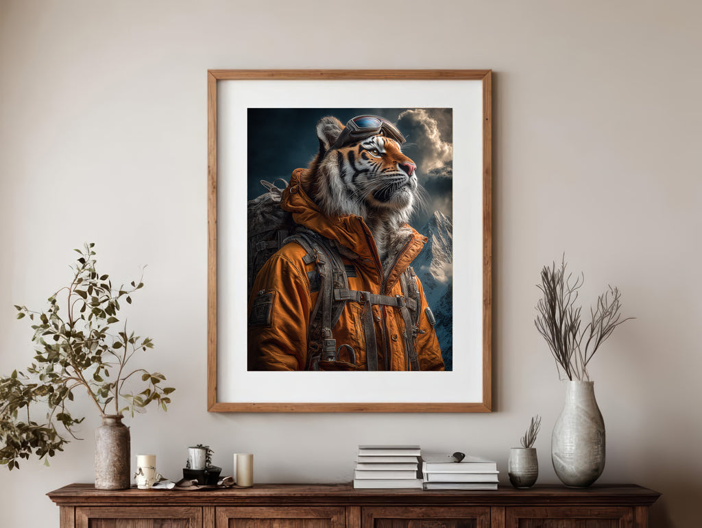Explorer Tiger Digital Download Wall Art