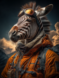 Explorer Zebra Digital Download Wall Art