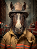 Fireman Horse Digital Download Wall Art