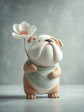 Baby Room Flowers Bulldog 1 Digital Download Wall Art