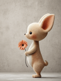 Baby Room Flowers Bunny 2 Digital Download Wall Art