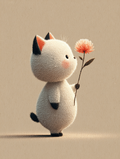 Baby Room Flowers Cat 1 Digital Download Wall Art