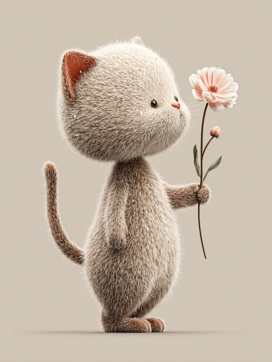 Baby Room Flowers Cat 3 Digital Download Wall Art