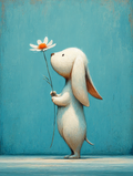 Baby Room Flowers Puppy 3 Digital Download Wall Art