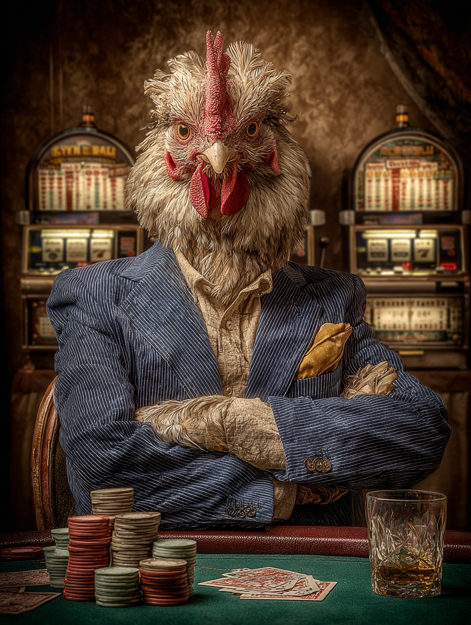 Gambler Chicken Digital Download Wall Art
