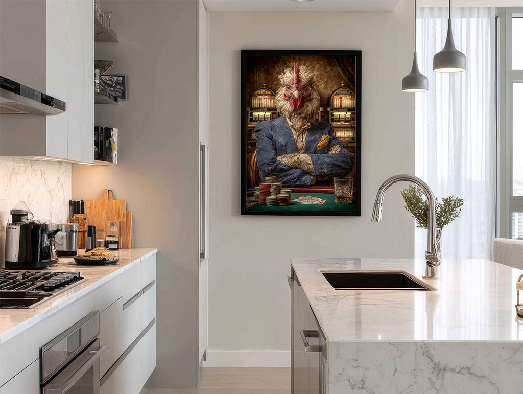 Gambler Chicken Digital Download Wall Art
