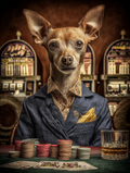 Gambler Chihuahua Digital Download Wall Art