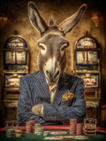 Gambler Donkey Digital Download Wall Art