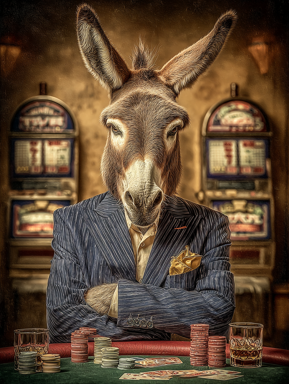 Gambler Donkey Digital Download Wall Art