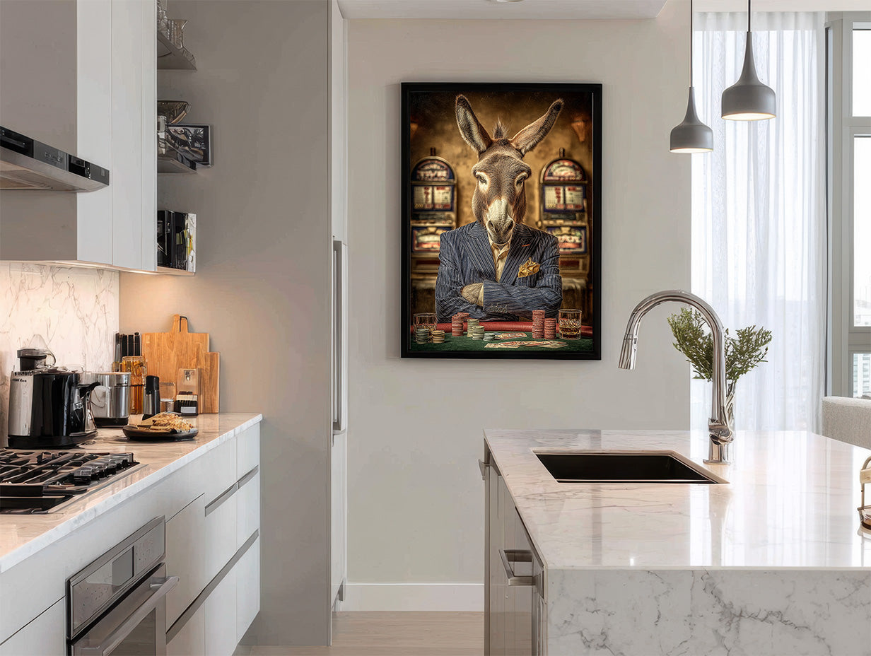 Gambler Donkey Digital Download Wall Art