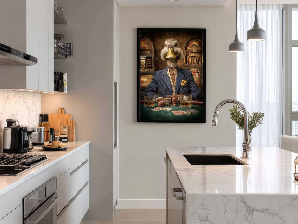 Gambler Duck Digital Download Wall Art