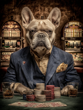 Gambler French Bulldog Digital Download Wall Art