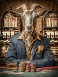 Gambler Goat Digital Download Wall Art