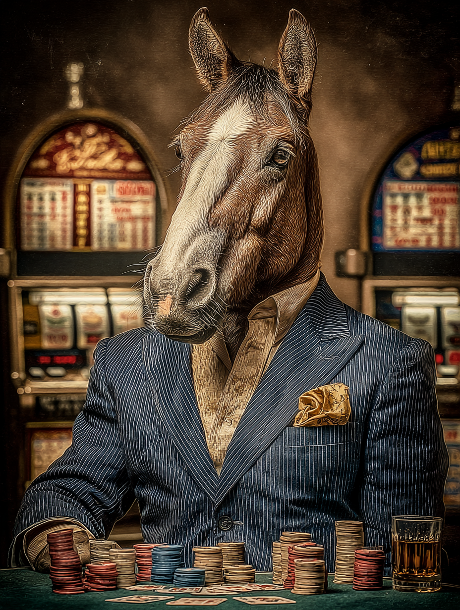 Gambler Horse Digital Download Wall Art