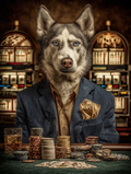 Gambler Husky Digital Download Wall Art