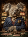 Gambler Koala Digital Download Wall Art